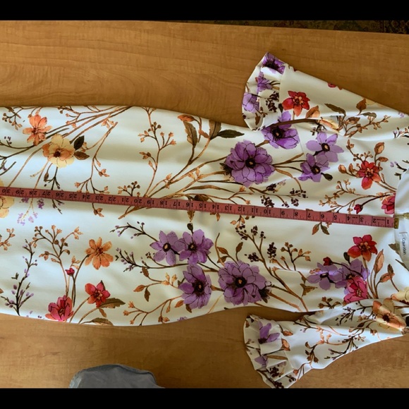 Womens Calvin Klein size 6 white multi-colored floral dress - Picture 5 of 5